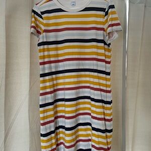 Old Navy Women's Striped Casual Dress - Yellow, Red, Blue
